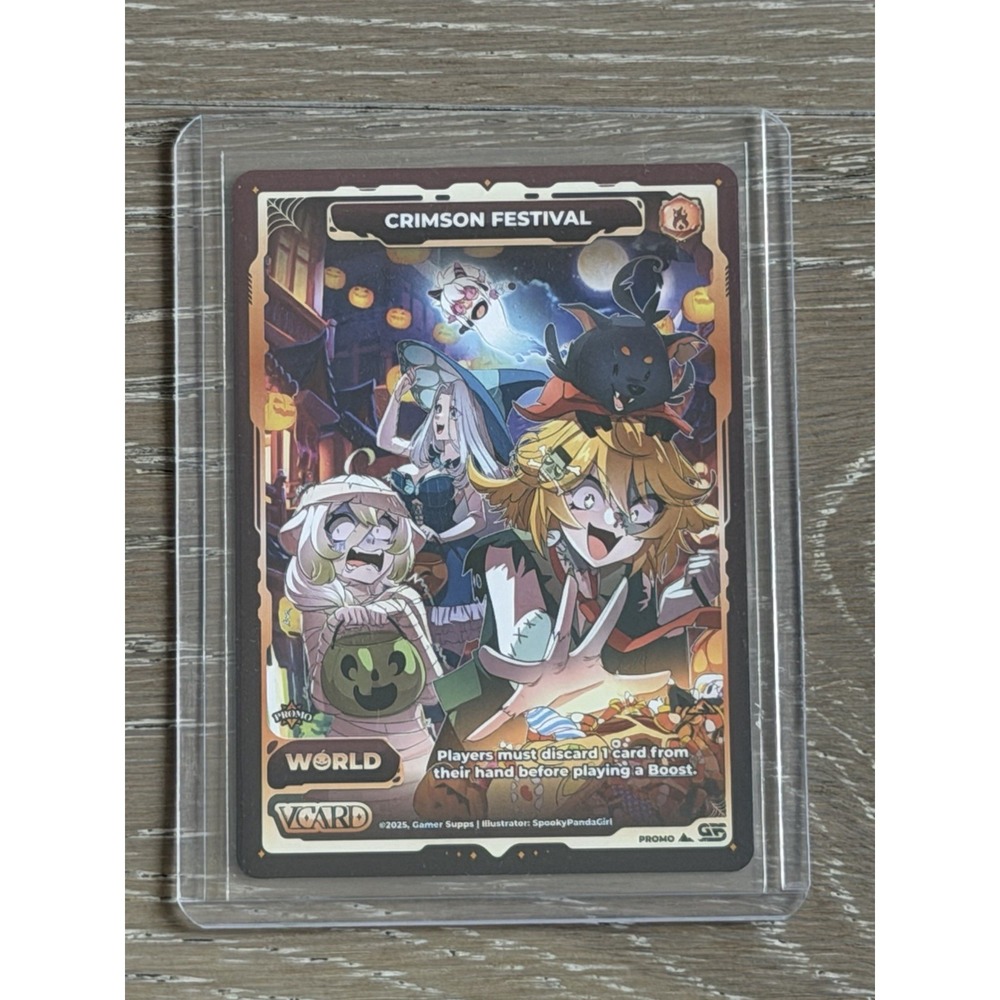 Gamersupps Vcard Crimson Festival Power 9 Halloween Promo Card